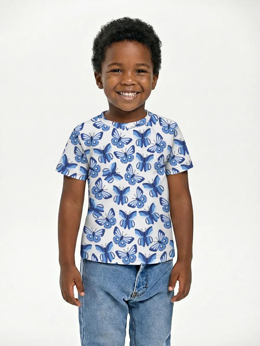 Boys' basic cotton T-shirt