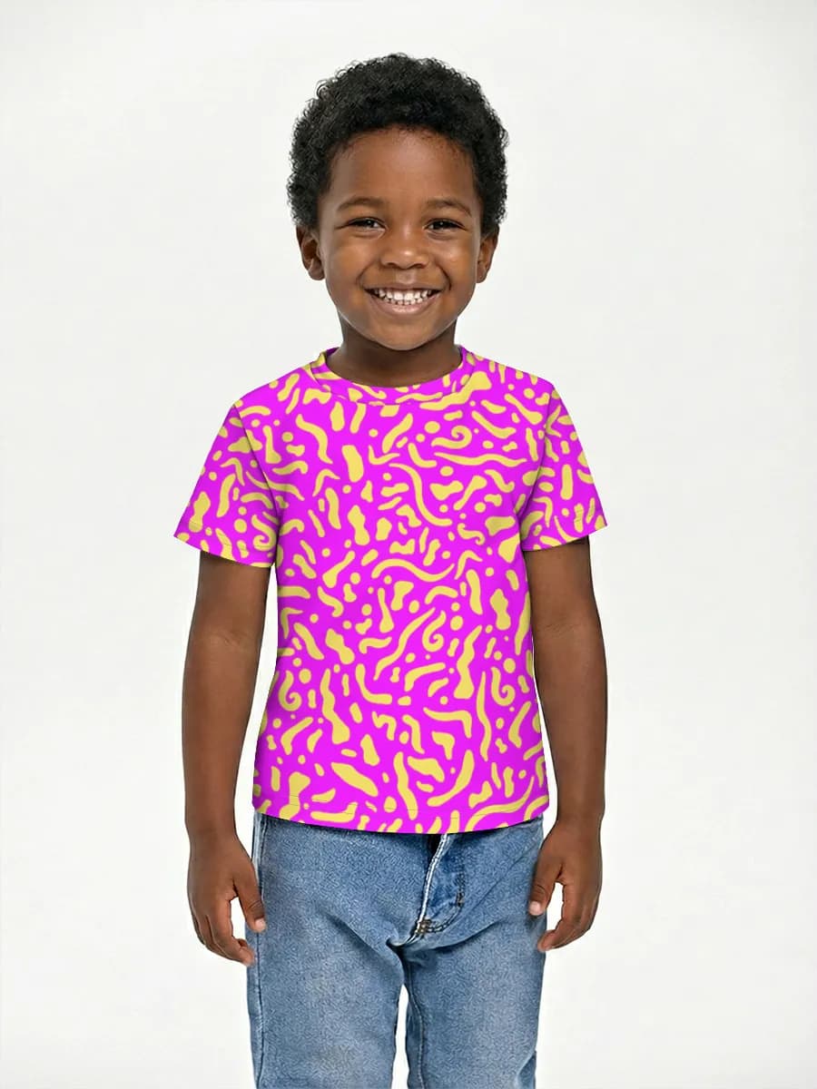 Boys' basic cotton T-shirt