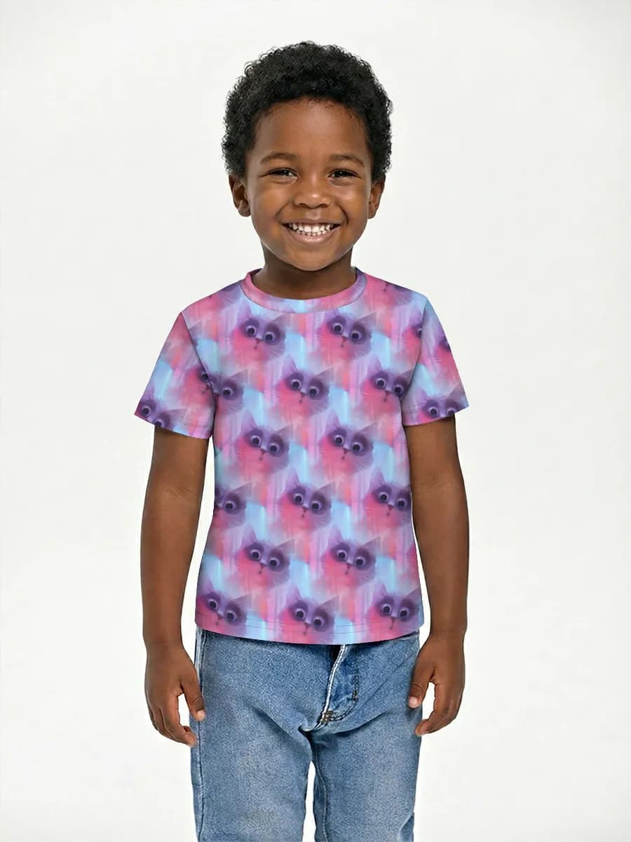 Boys' basic cotton T-shirt