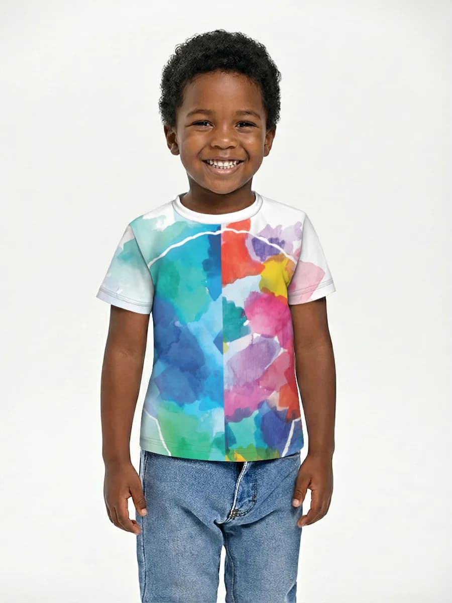 Boys' basic cotton T-shirt