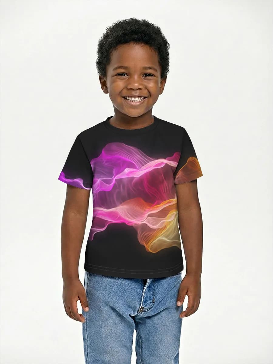 Boys' basic cotton T-shirt