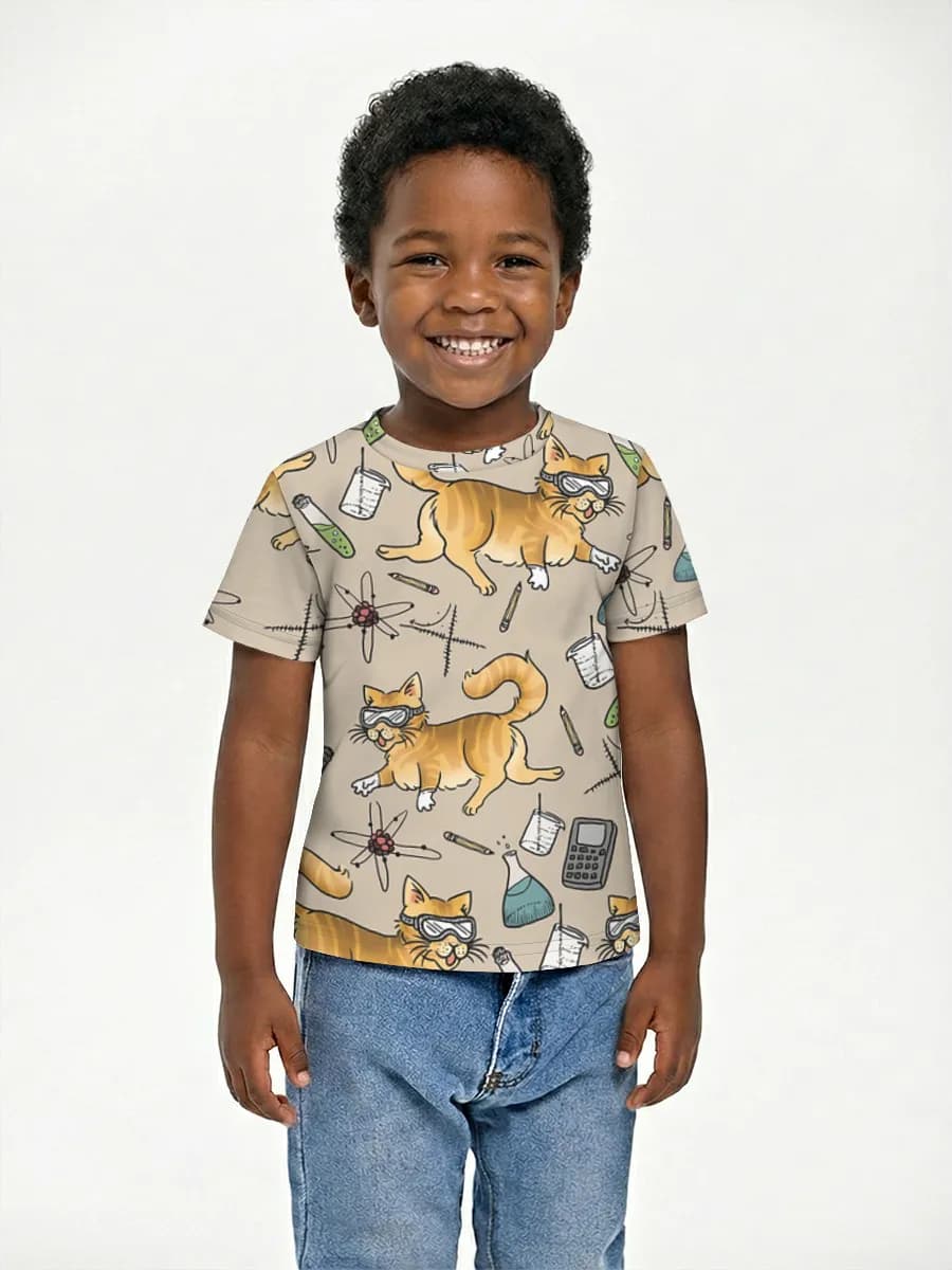 Camiseta Básica de Algodón Niño