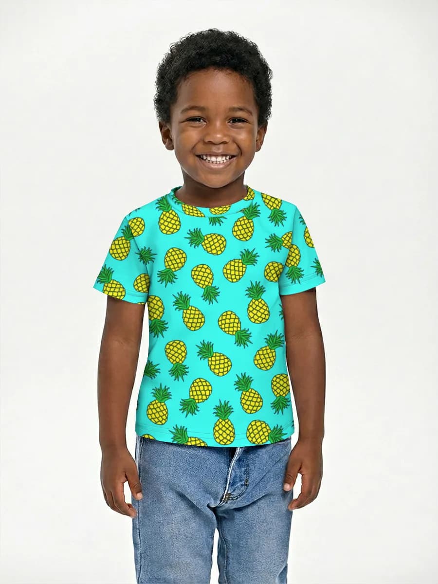 Boys' basic cotton T-shirt