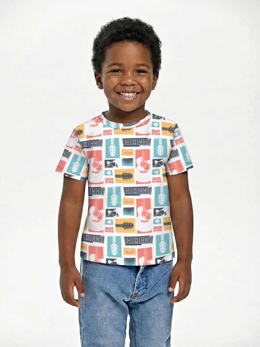 Boys' basic cotton T-shirt