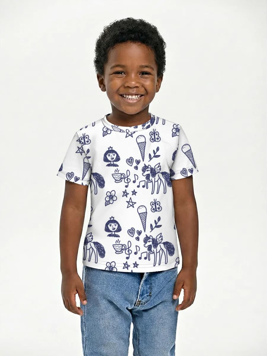 Boys' basic cotton T-shirt