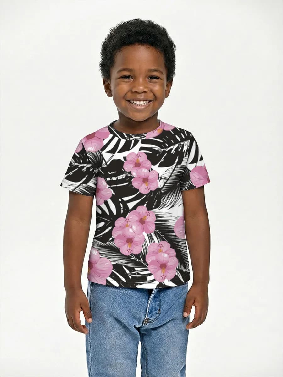 Camiseta Básica de Algodón Niño