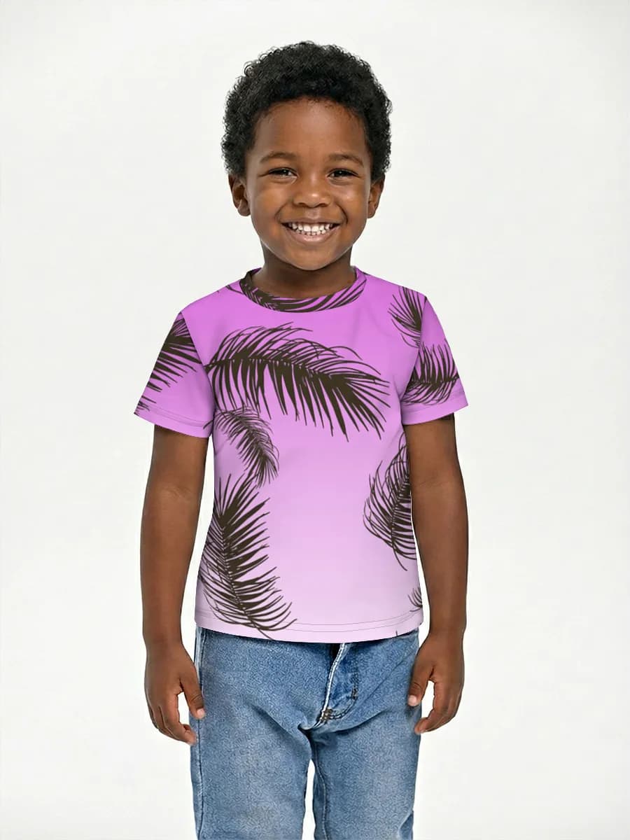 Boys' basic cotton T-shirt