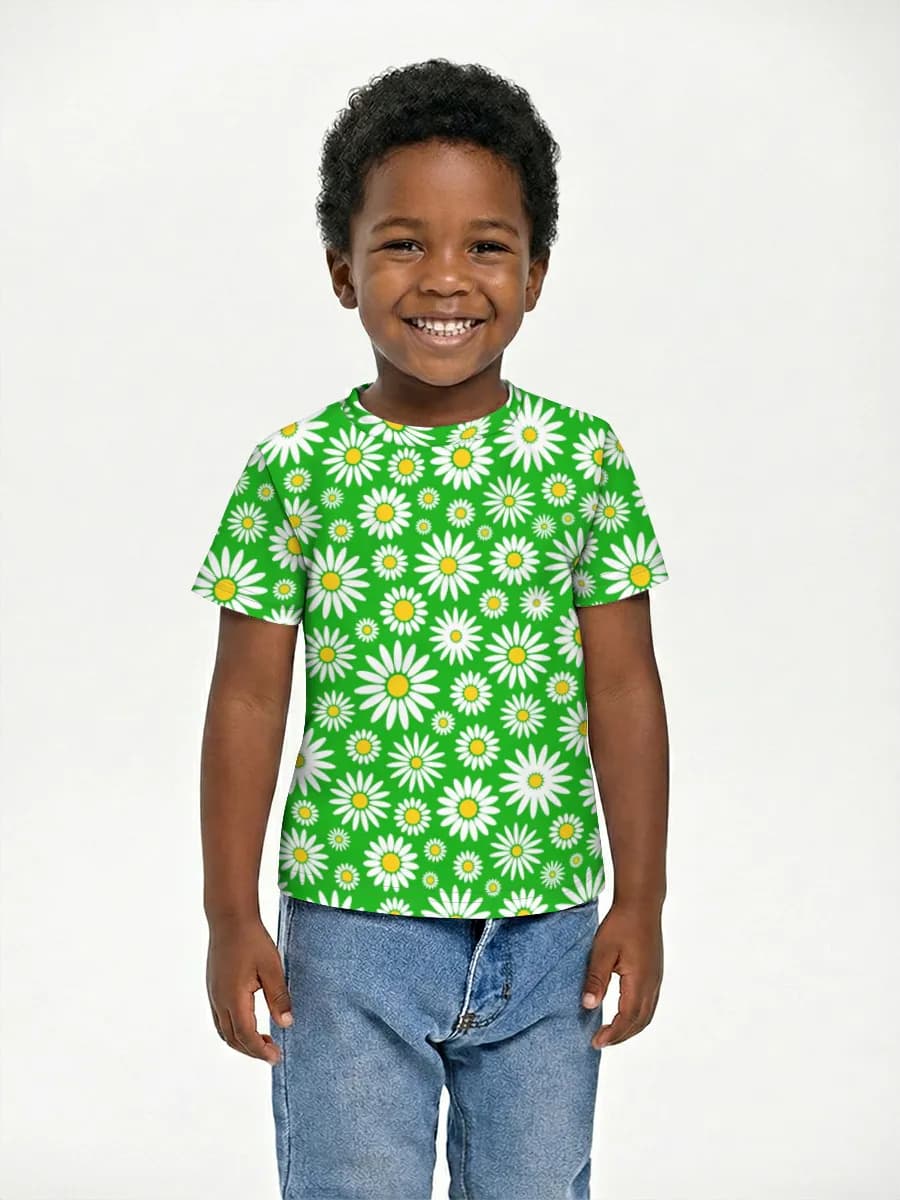 Boys' basic cotton T-shirt
