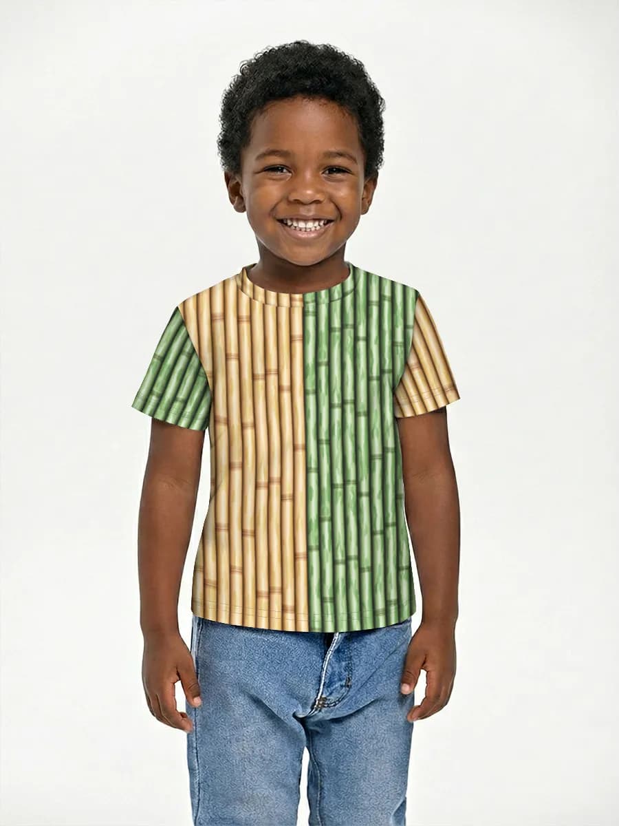 Boys' basic cotton T-shirt
