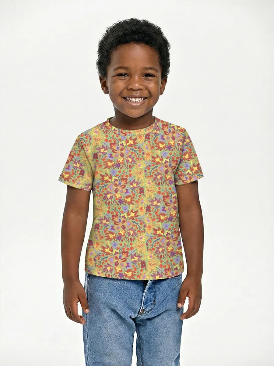 Boys' basic cotton T-shirt
