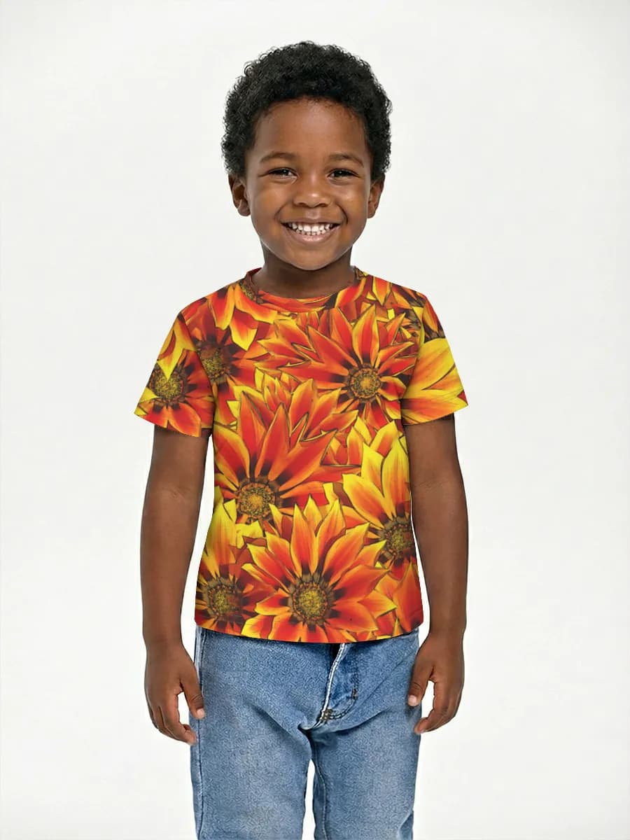Basic Baumwoll-T-Shirt Jungen