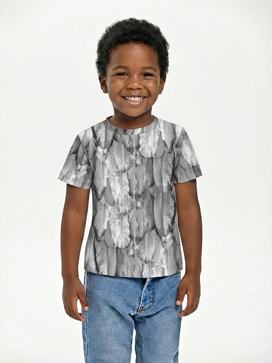 Boys' basic cotton T-shirt