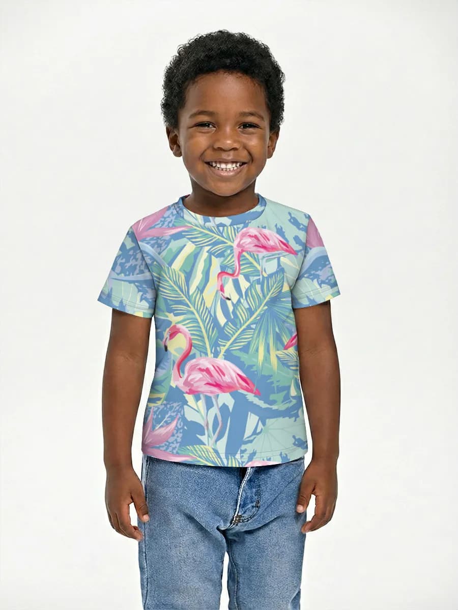 Boys' basic cotton T-shirt