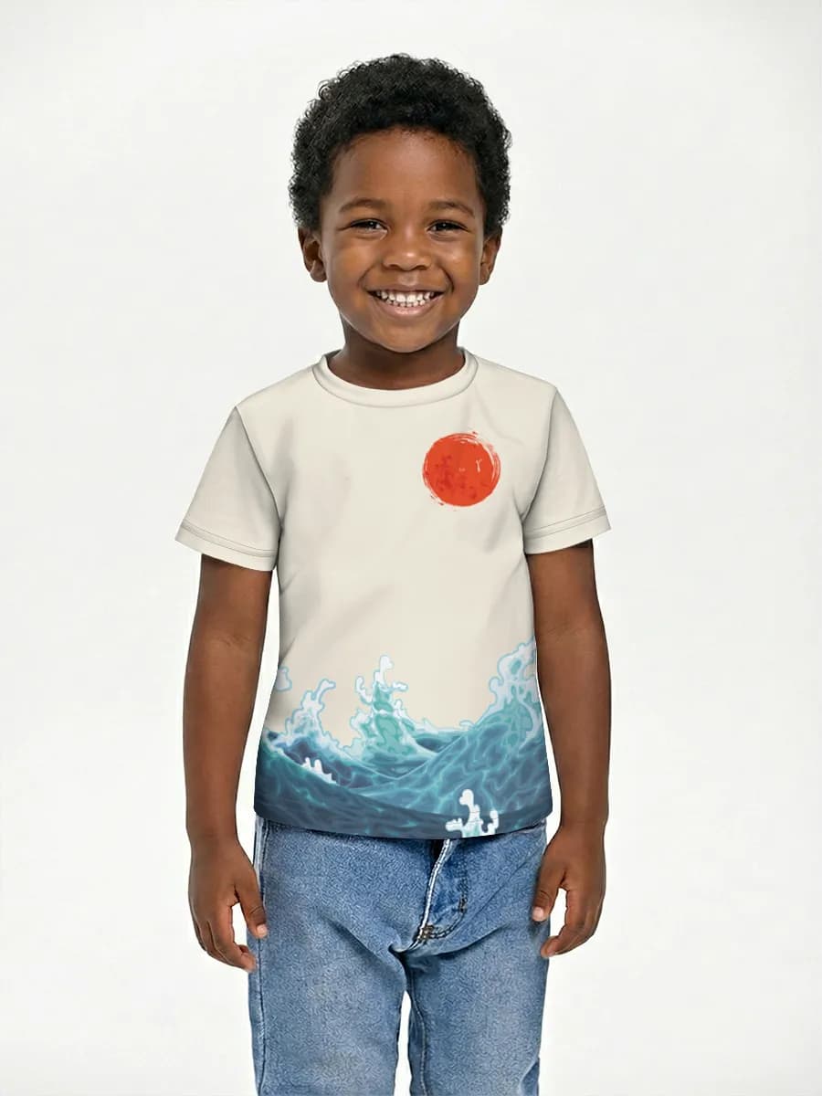 Boys' basic cotton T-shirt