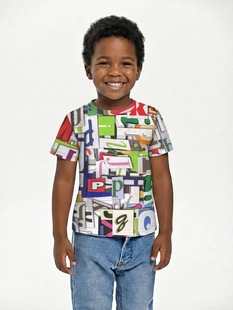 Basic Baumwoll-T-Shirt Jungen