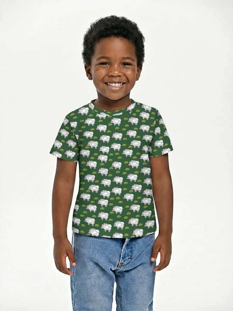 Basic Baumwoll-T-Shirt Jungen