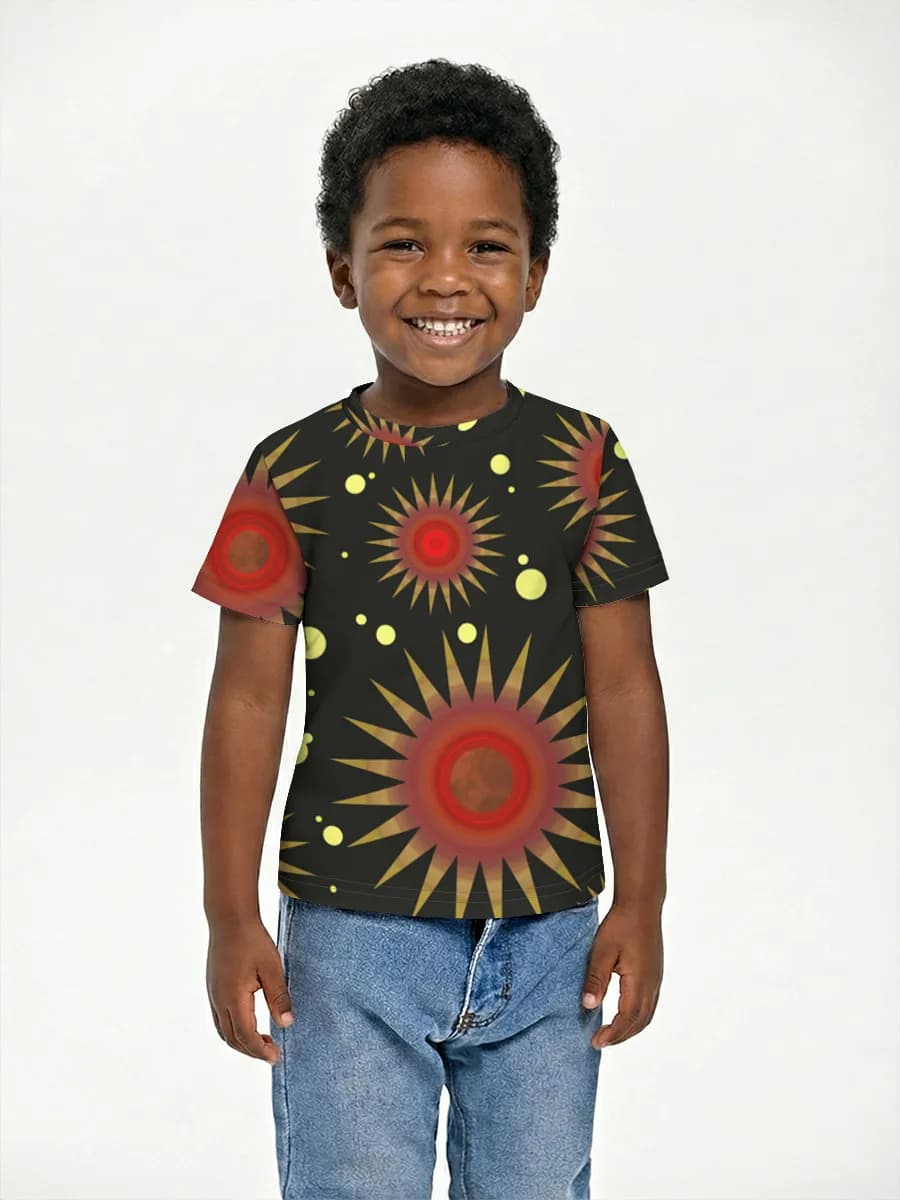 Boys' basic cotton T-shirt