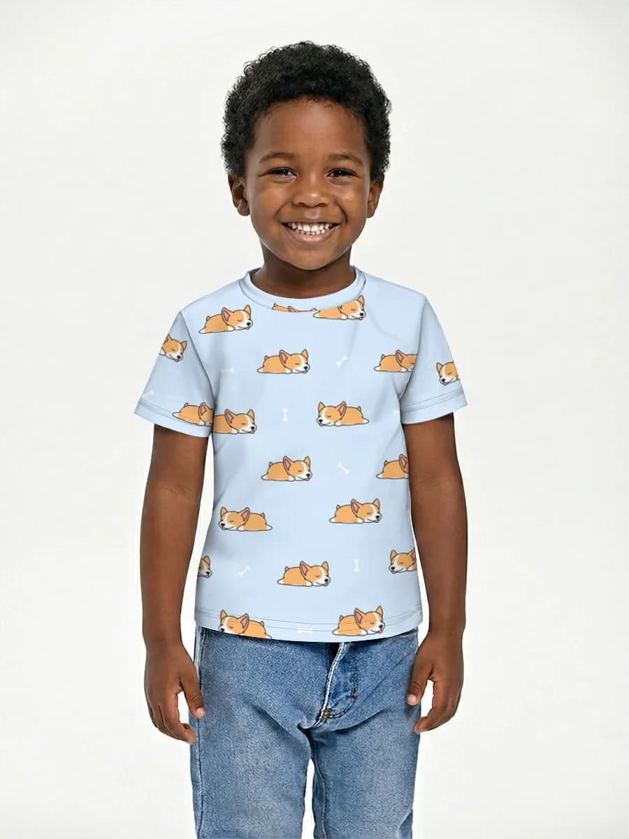 Boys' basic cotton T-shirt
