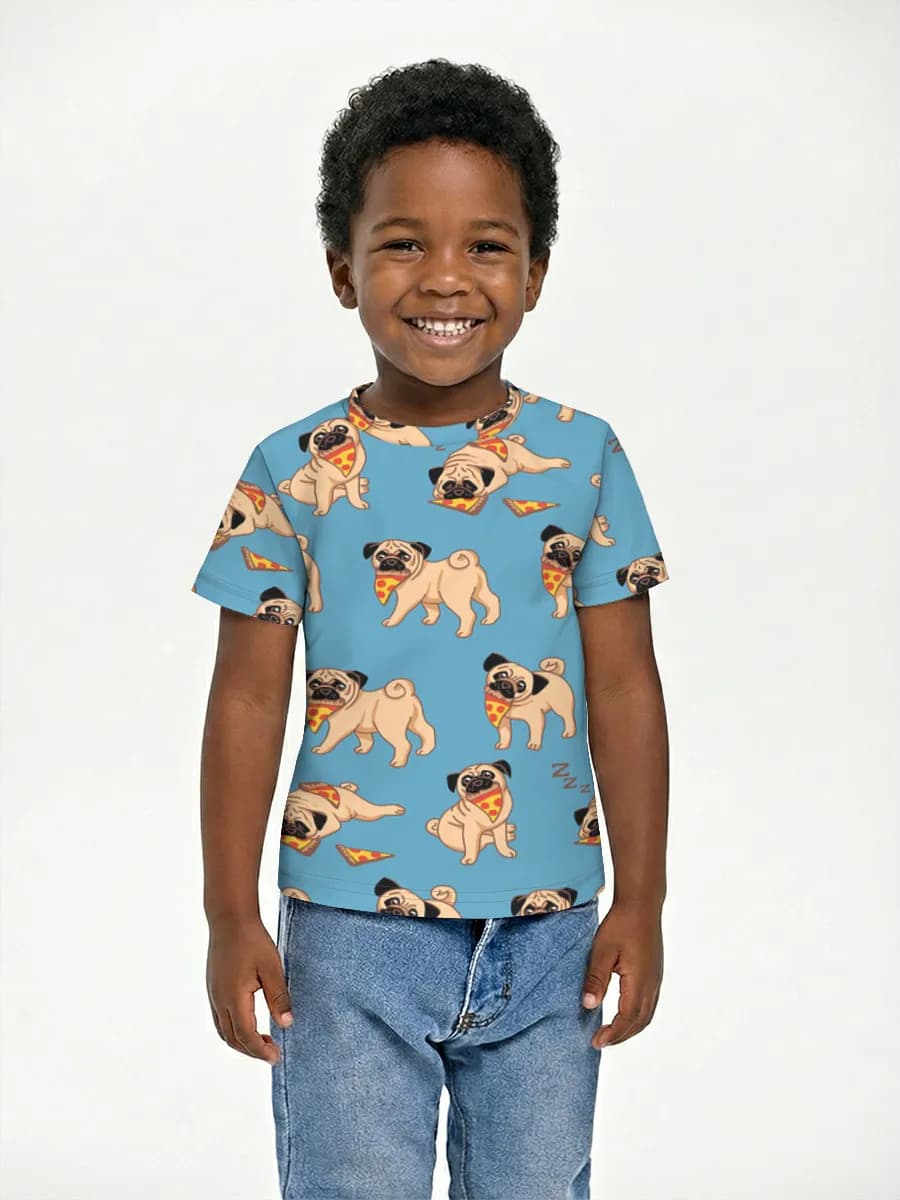 Boys' basic cotton T-shirt
