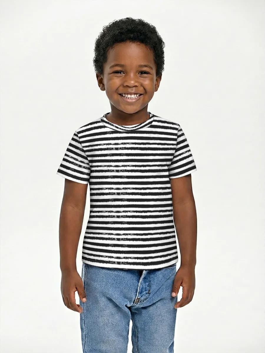 Boys' basic cotton T-shirt