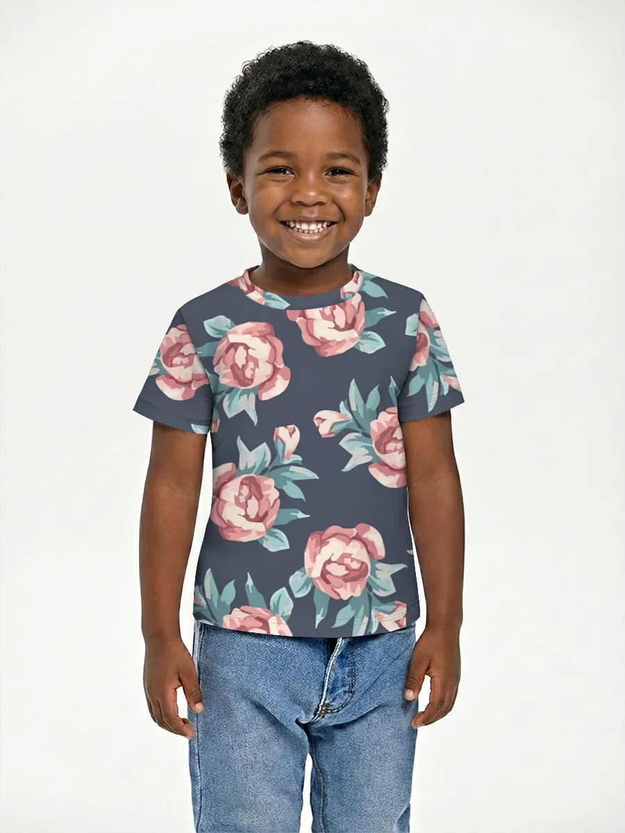 Camiseta Básica de Algodón Niño