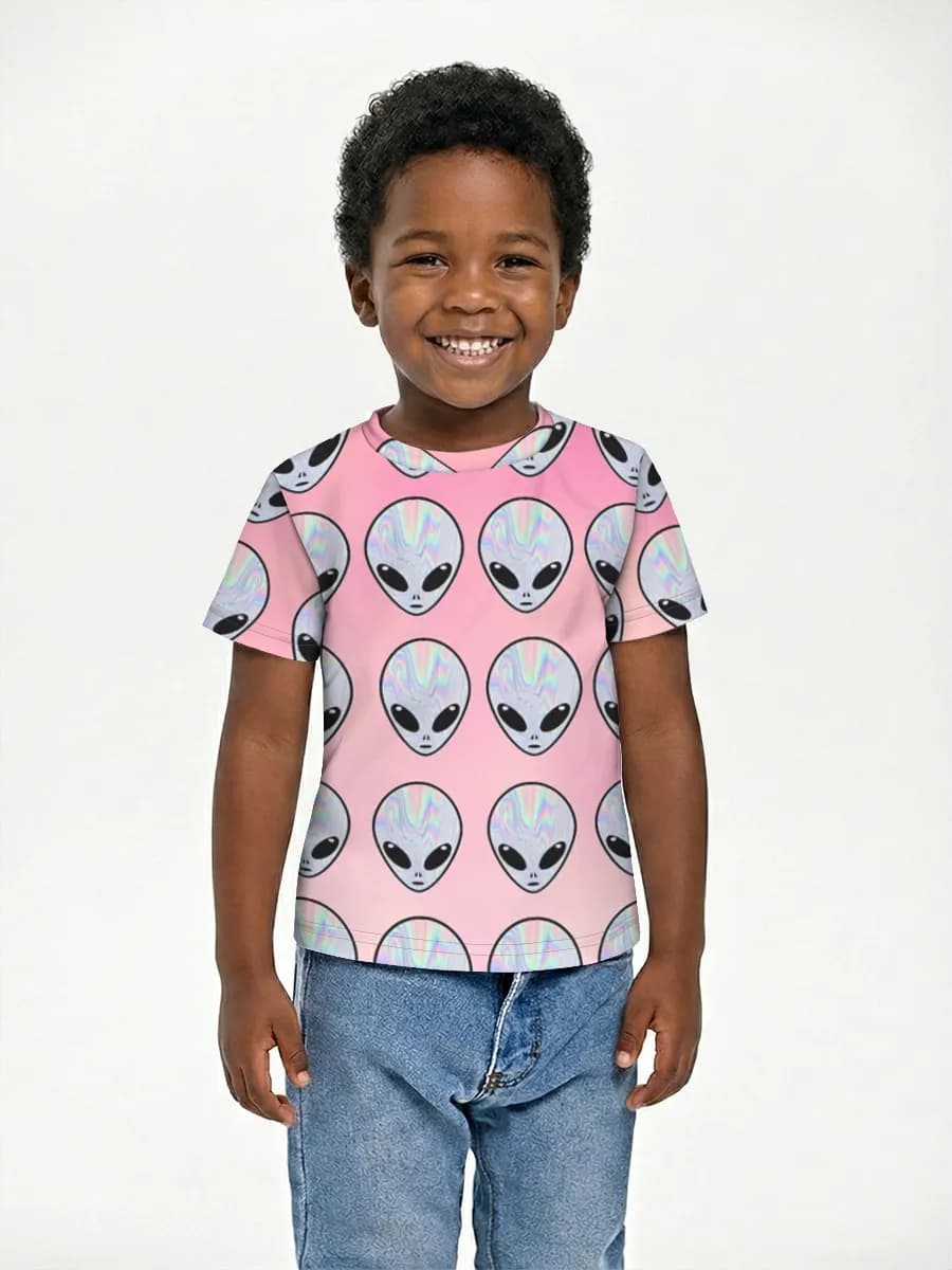 Basic Baumwoll-T-Shirt Jungen