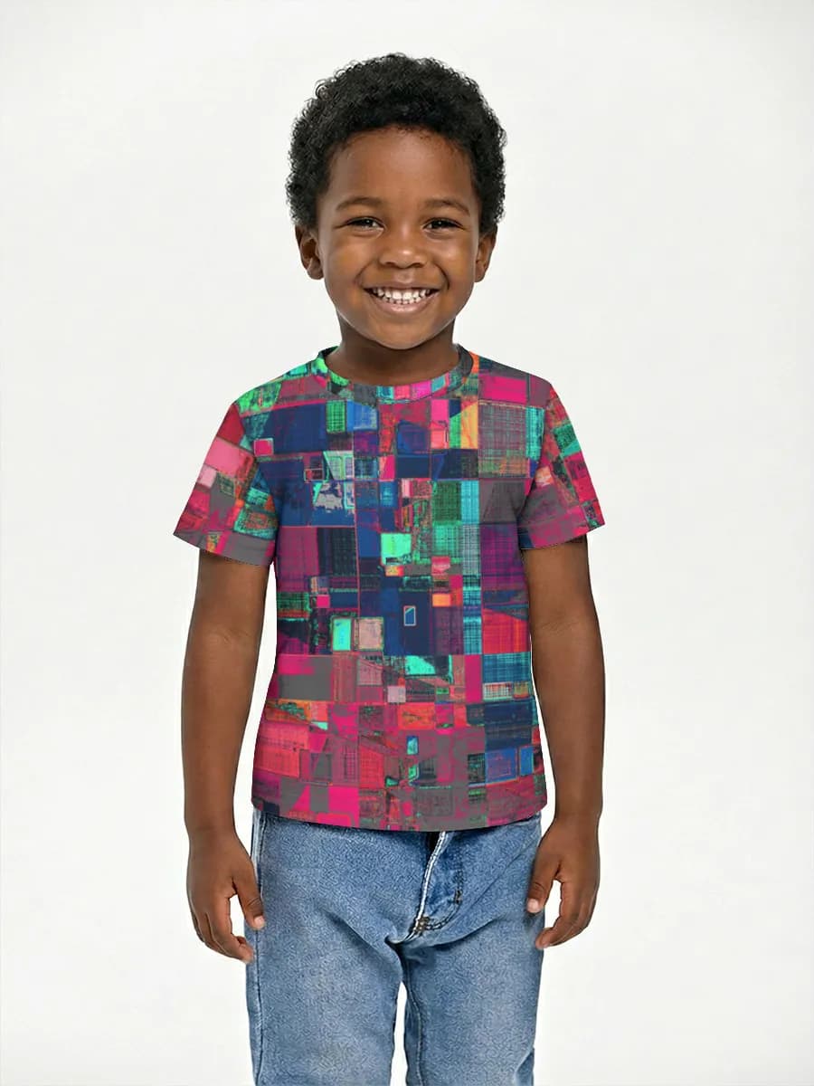 Boys' basic cotton T-shirt