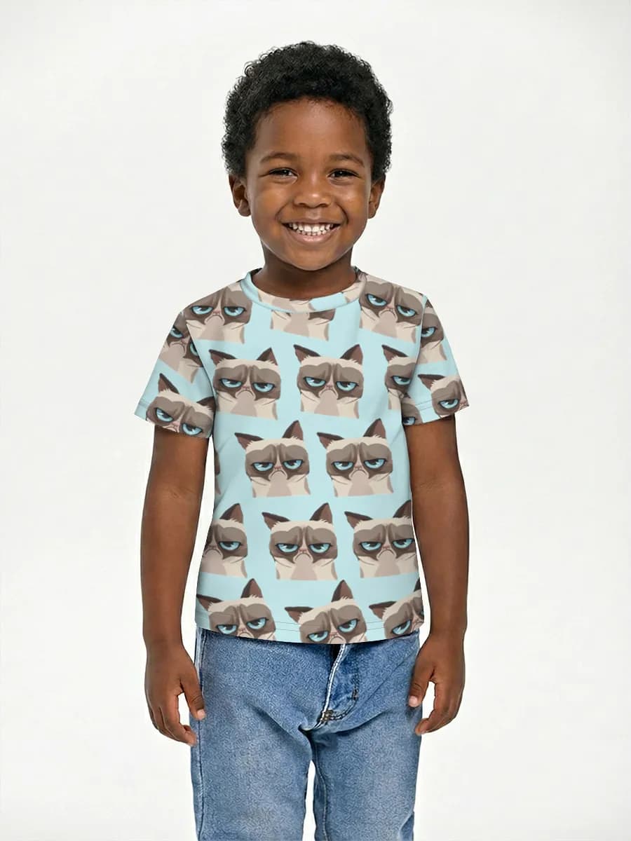 Boys' basic cotton T-shirt