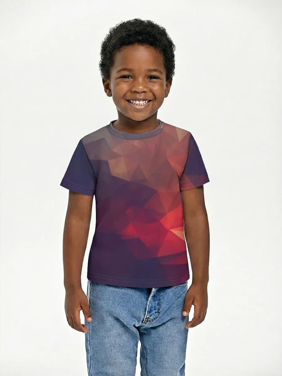 Boys' basic cotton T-shirt