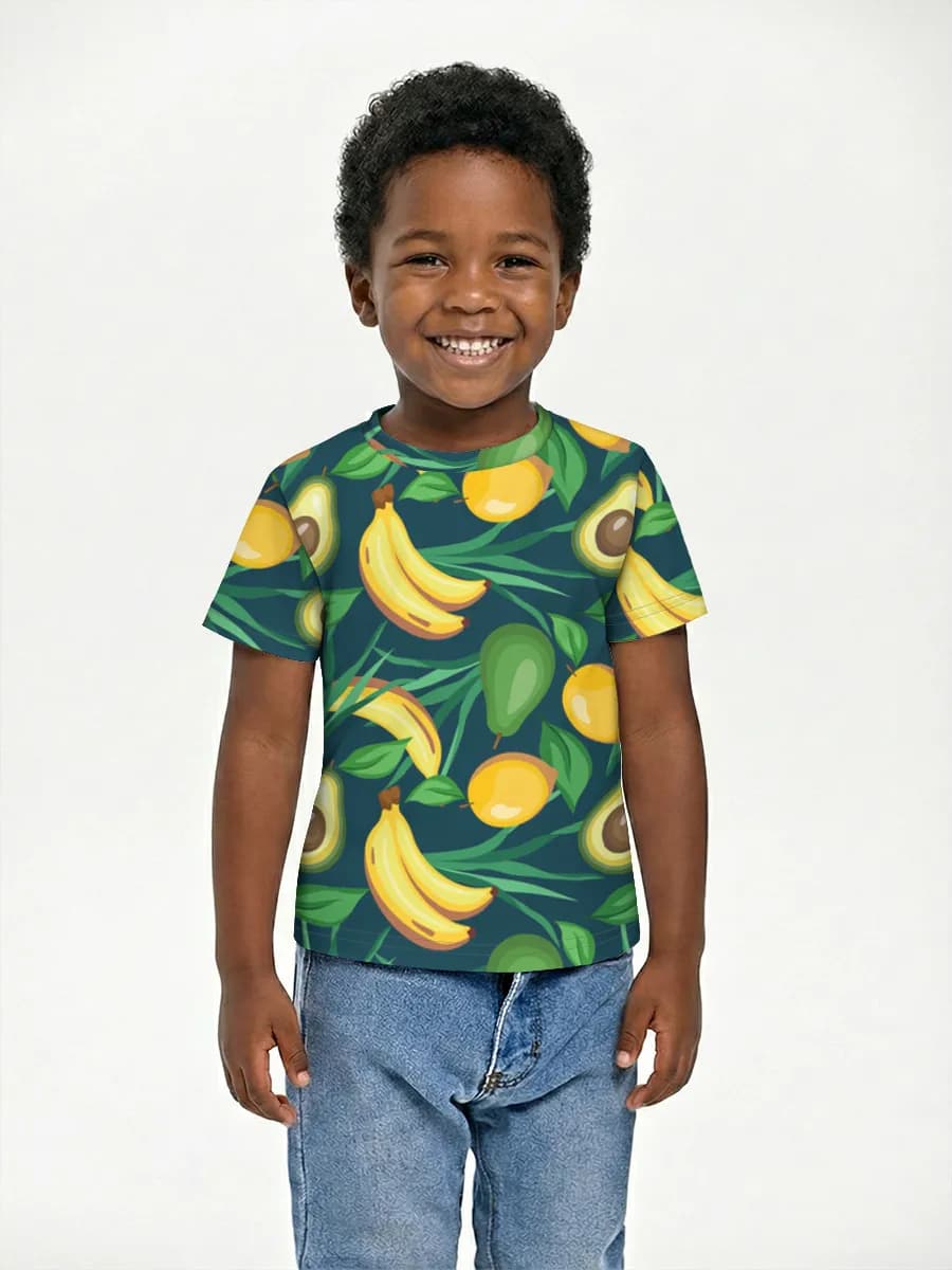 Basic Baumwoll-T-Shirt Jungen