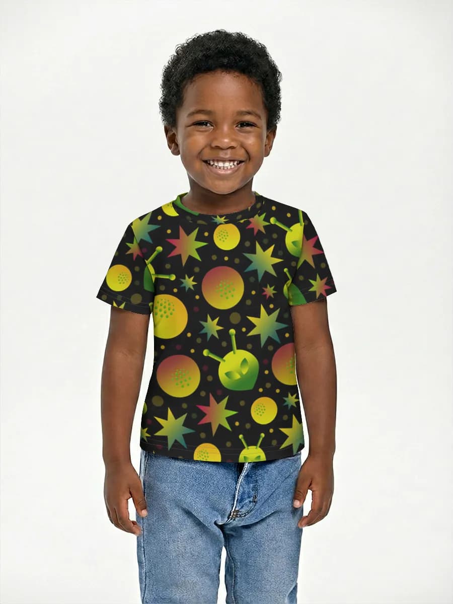 Basic Baumwoll-T-Shirt Jungen