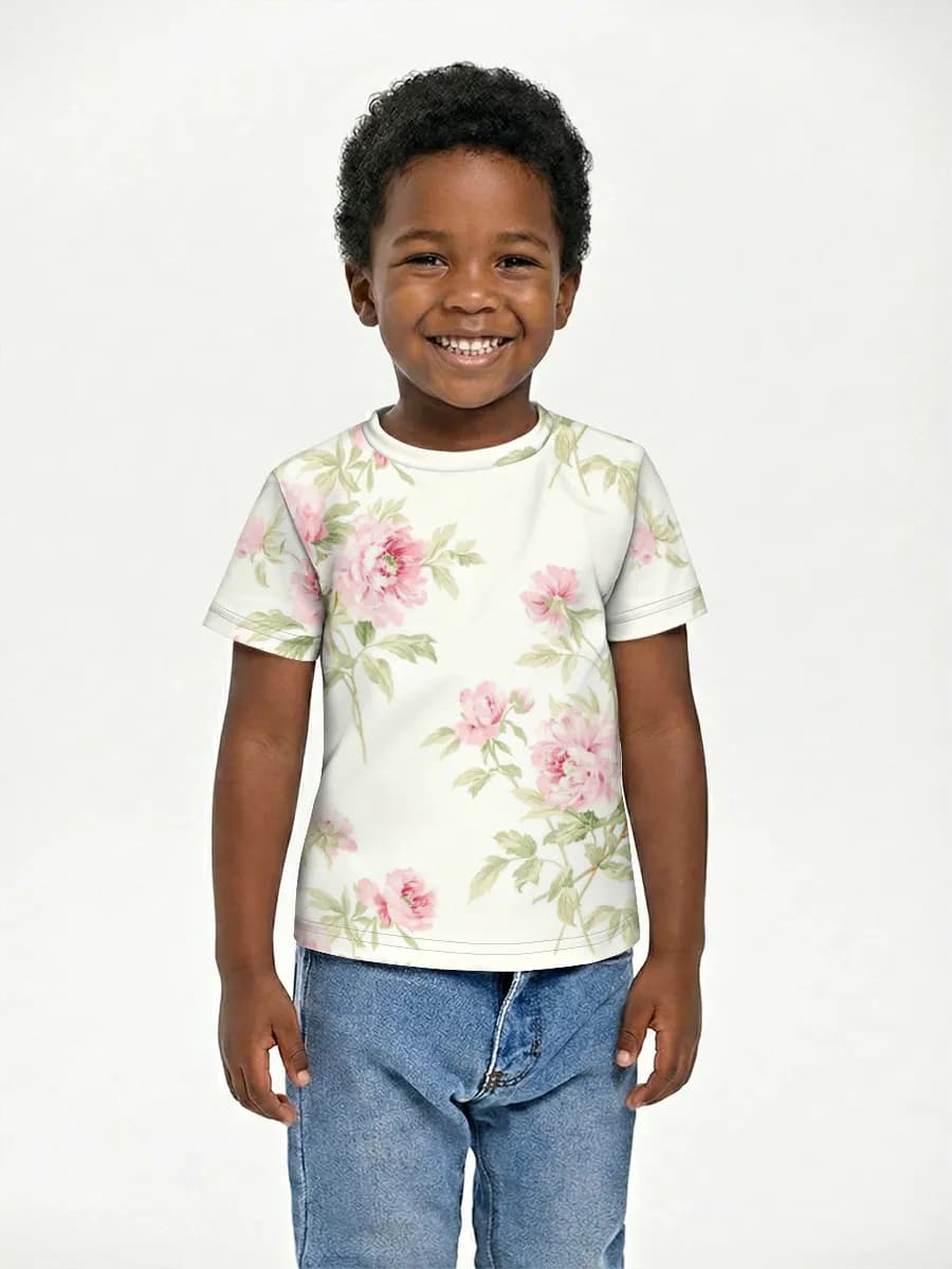Camiseta Básica de Algodón Niño