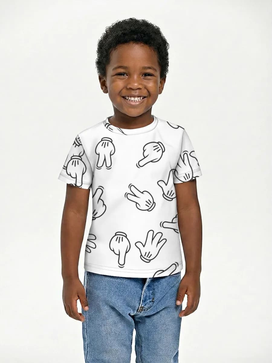 Boys' basic cotton T-shirt