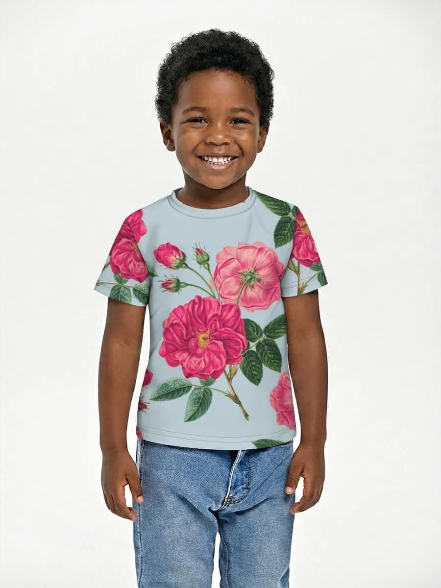 Boys' basic cotton T-shirt