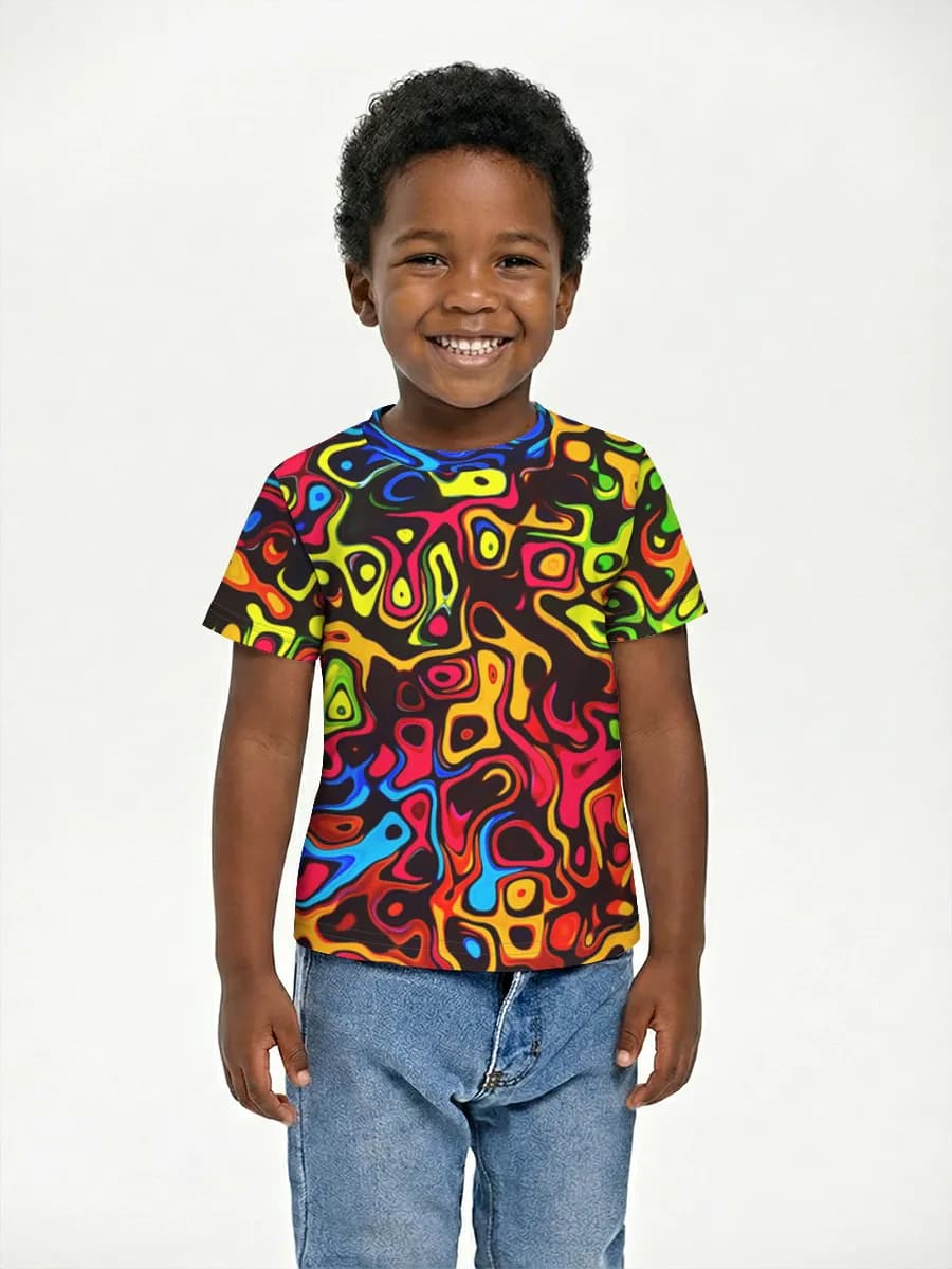 Boys' basic cotton T-shirt