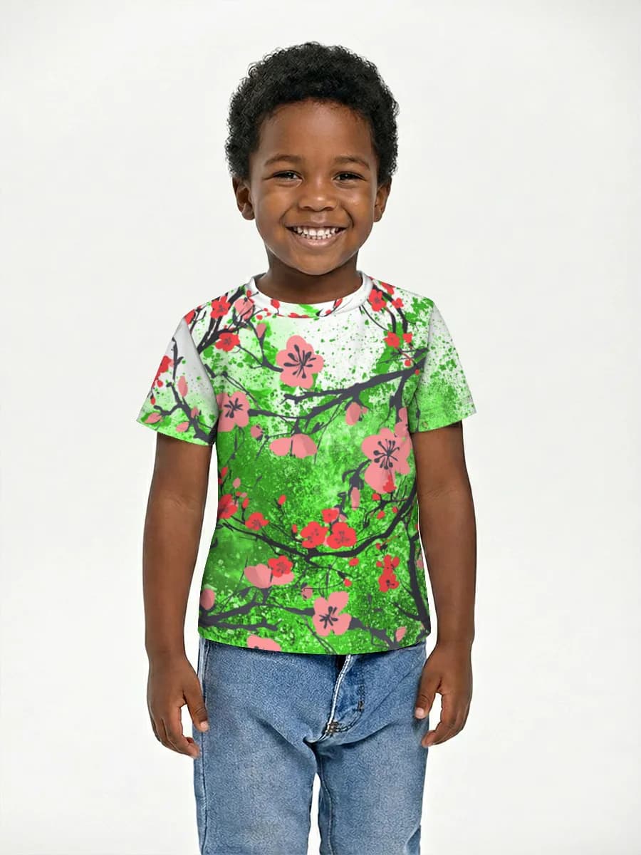 Basic Baumwoll-T-Shirt Jungen