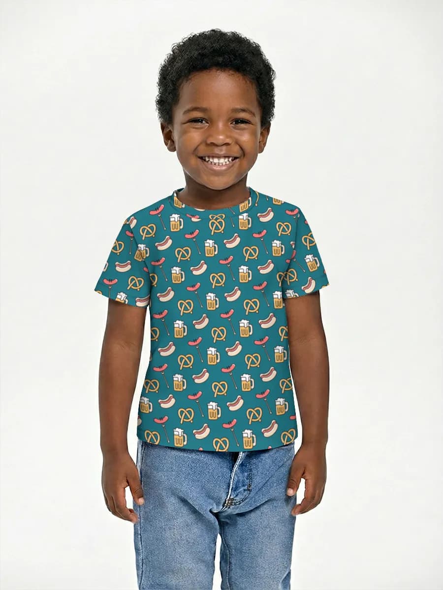 Boys' basic cotton T-shirt