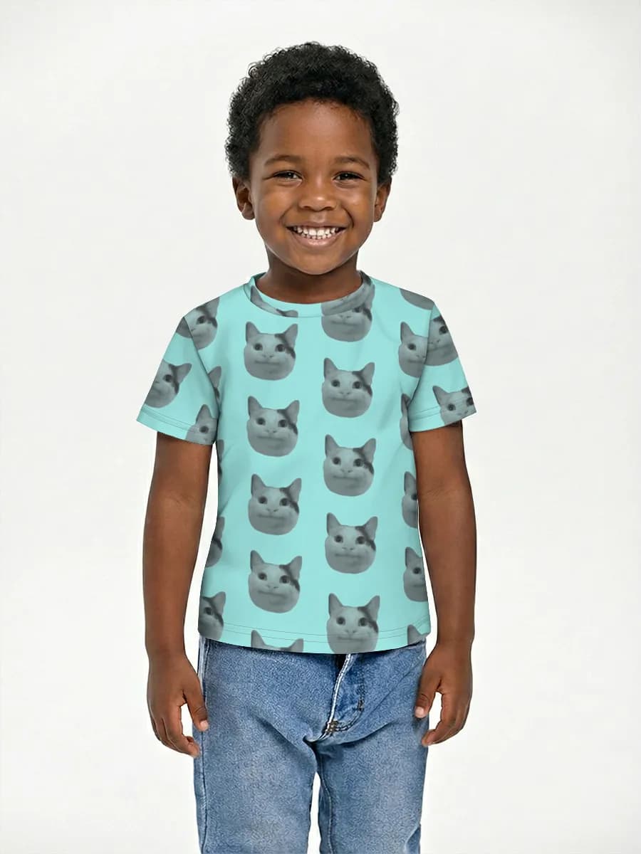 Basic Baumwoll-T-Shirt Jungen