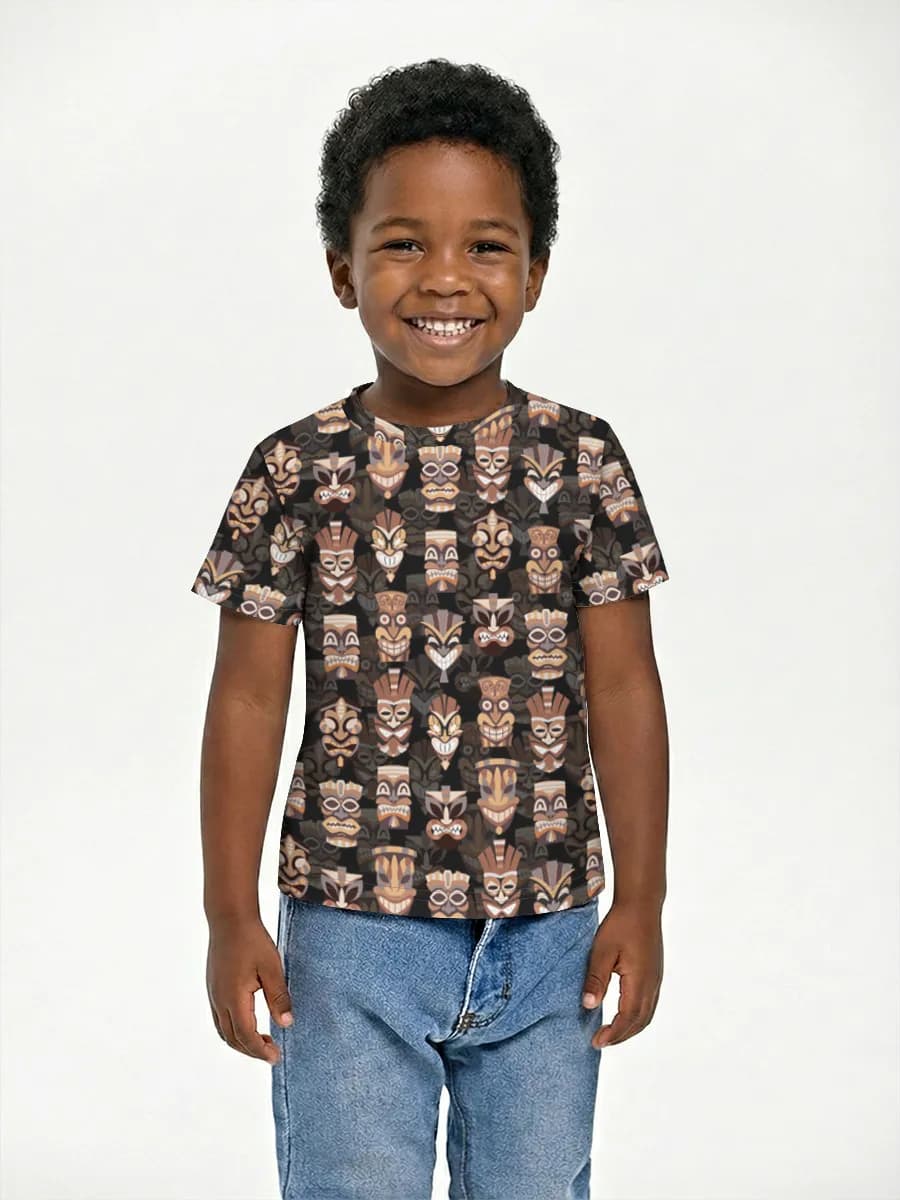 Boys' basic cotton T-shirt