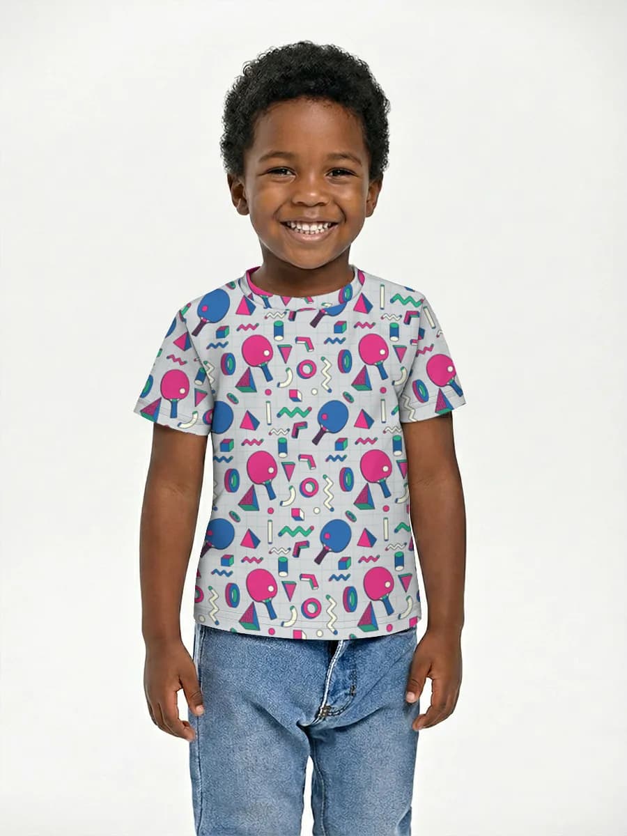 Boys' basic cotton T-shirt
