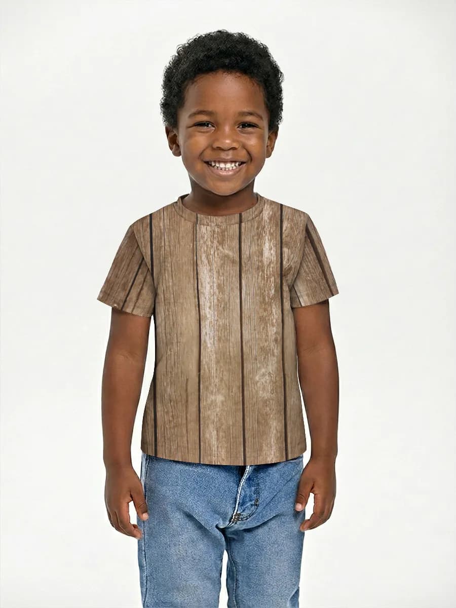 Boys' basic cotton T-shirt