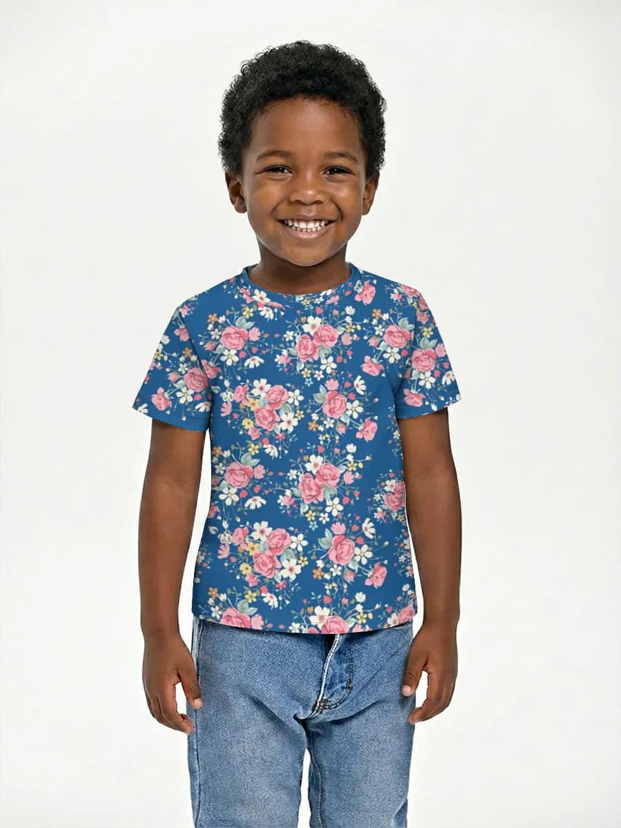 Camiseta Básica de Algodón Niño