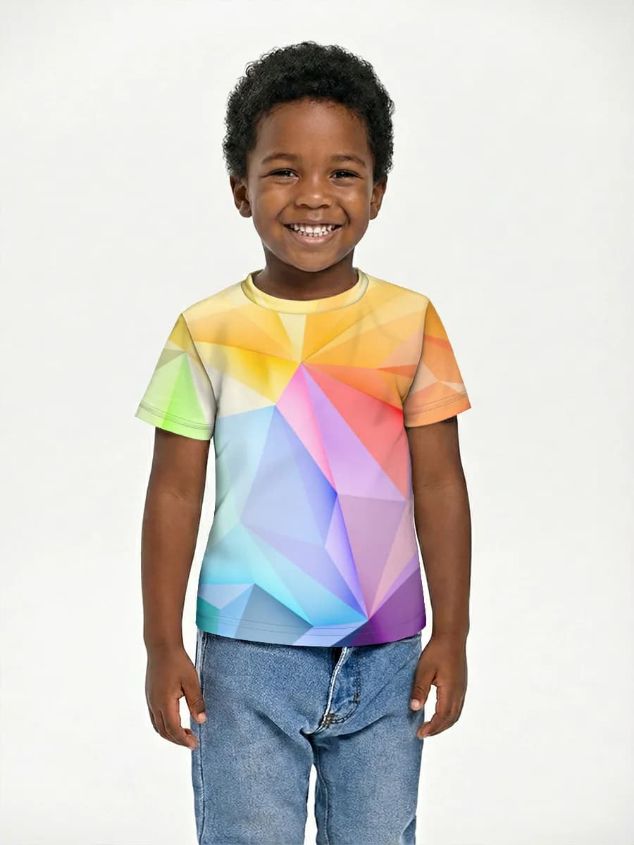 Boys' basic cotton T-shirt