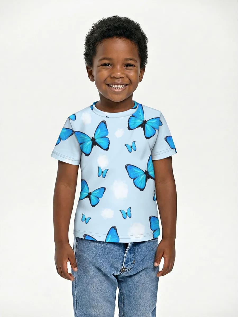 Boys' basic cotton T-shirt
