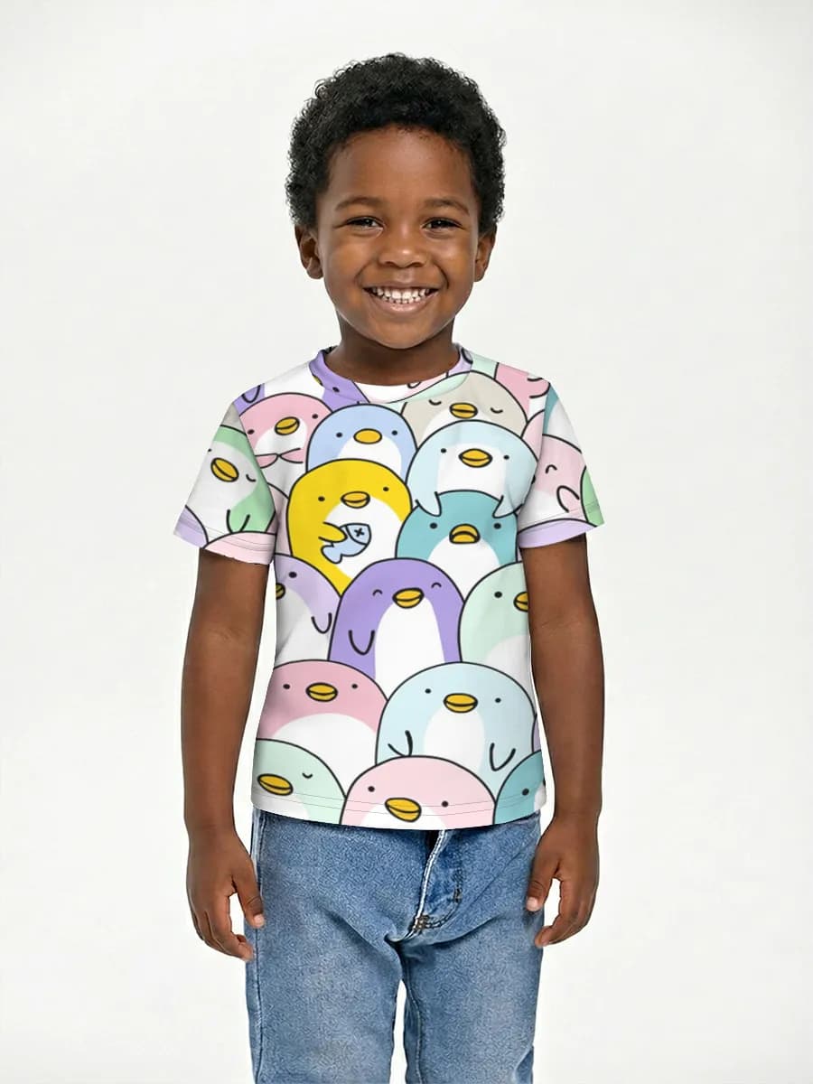 Camiseta Básica de Algodón Niño