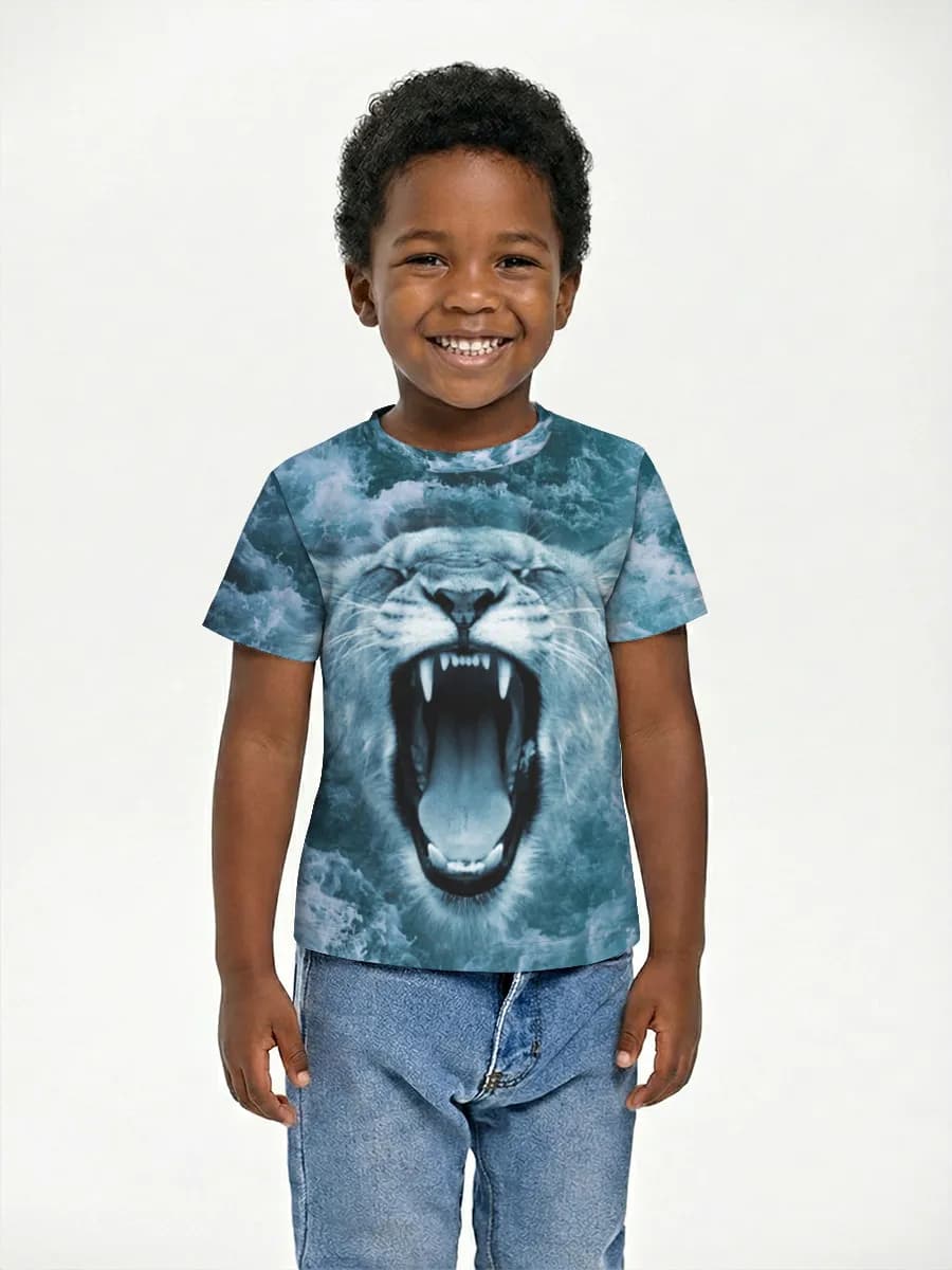 Boys' basic cotton T-shirt