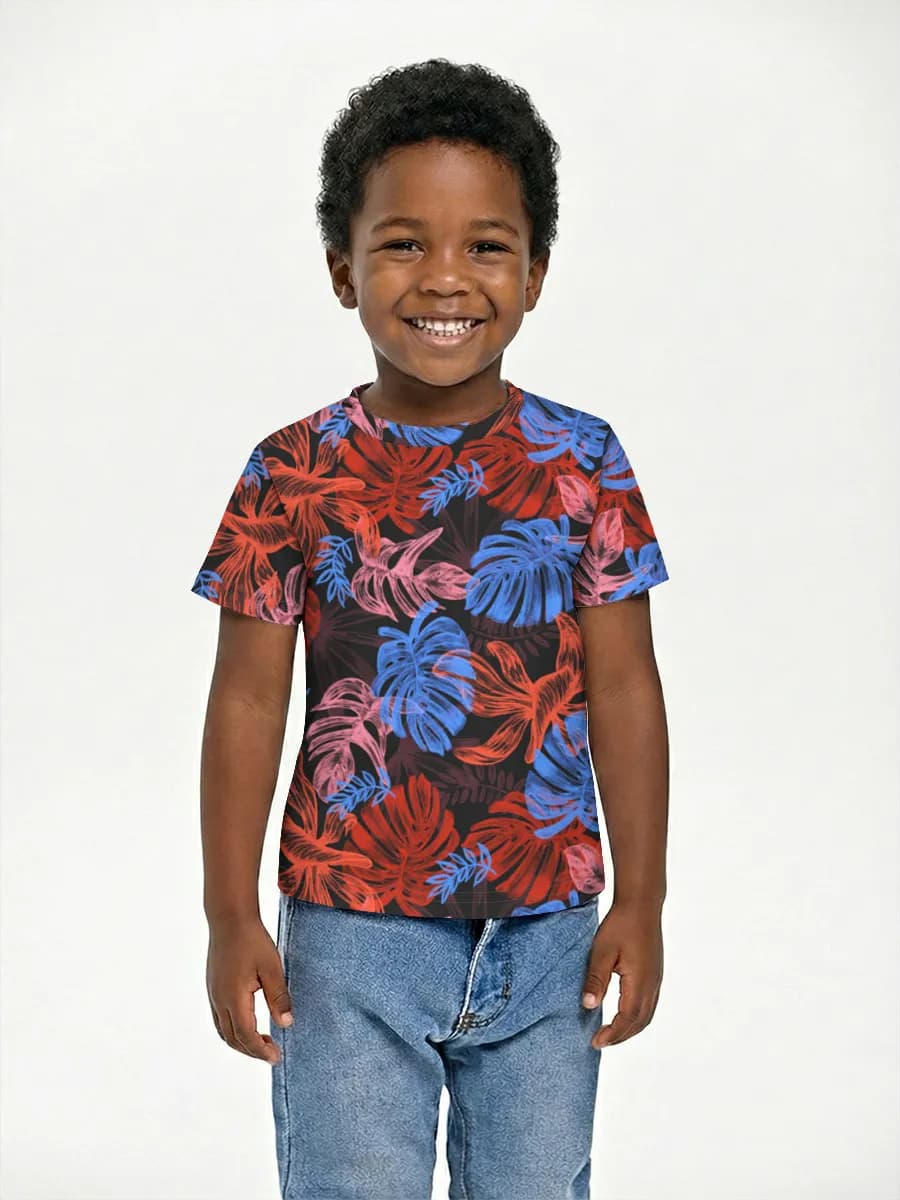 Boys' basic cotton T-shirt