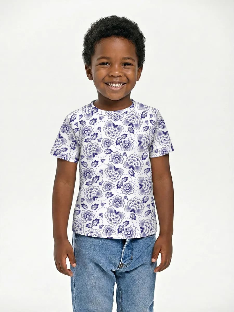 Camiseta Básica de Algodón Niño