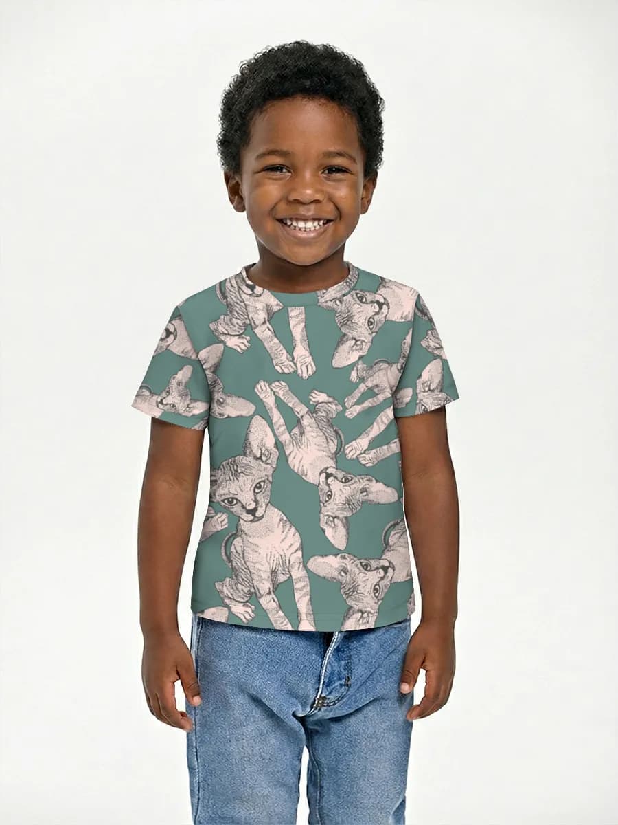 Boys' basic cotton T-shirt
