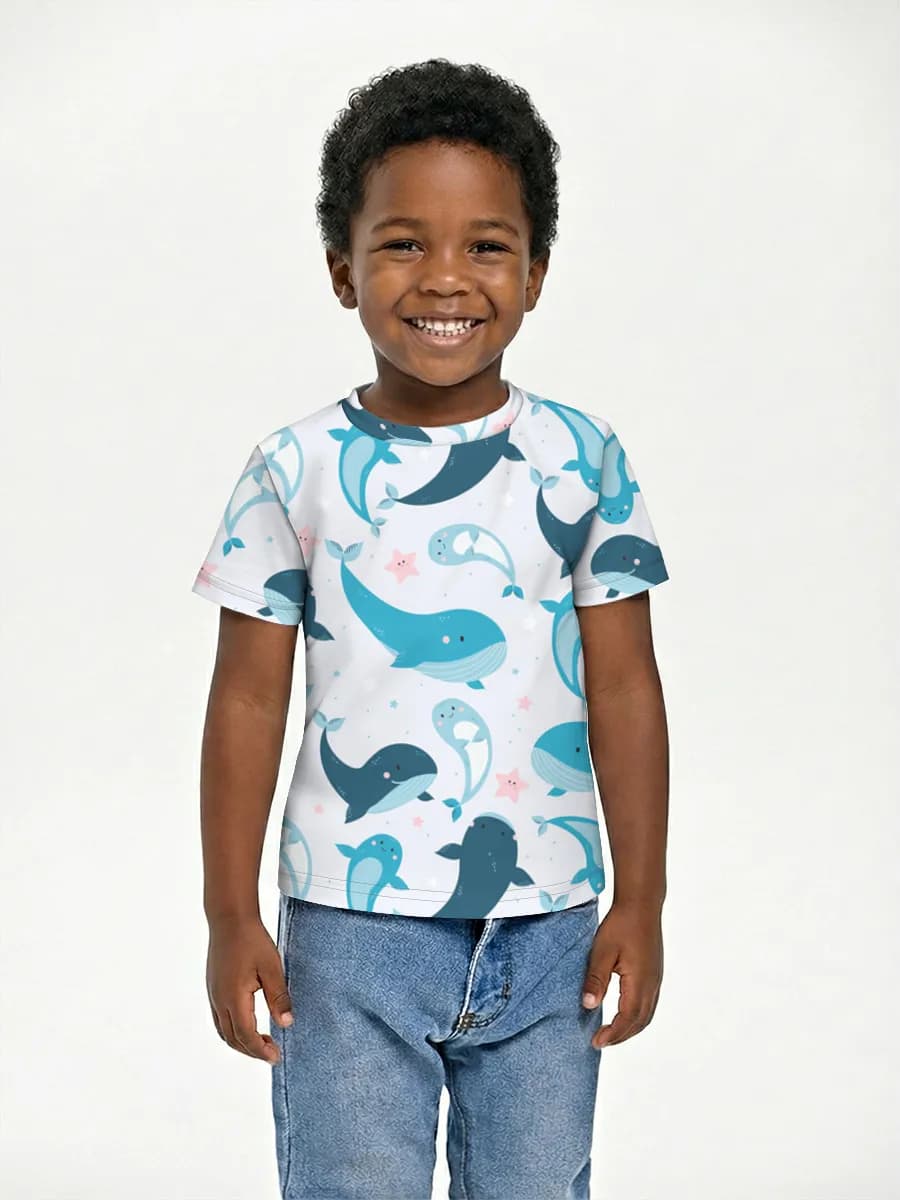 Camiseta Básica de Algodón Niño
